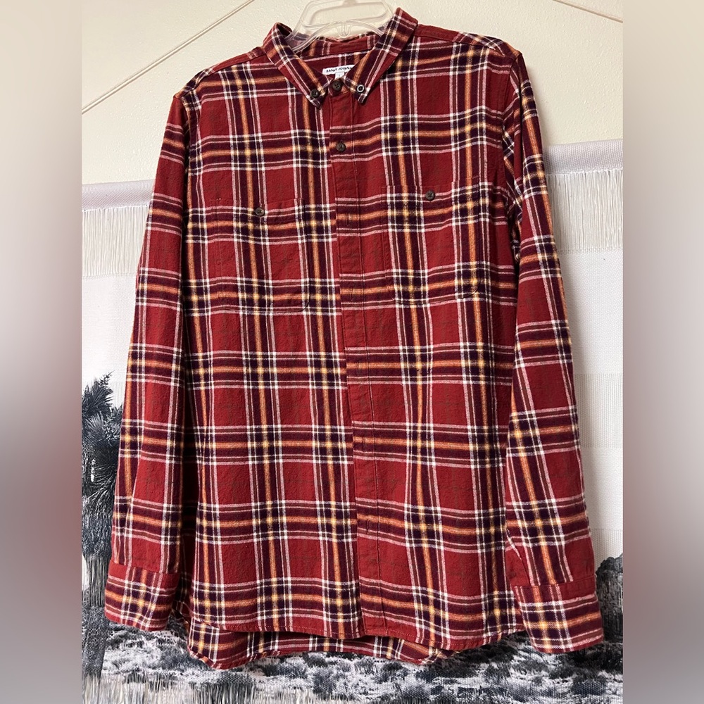 Banks Journal Red Plaid Men's Shirt